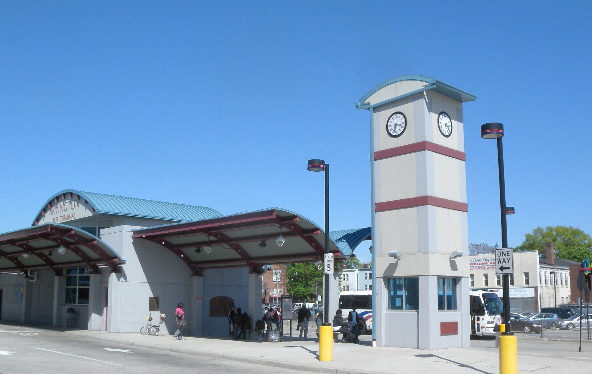 The Irvington Bus Terminal on Springfield Avenue in Irvington, New Jersey