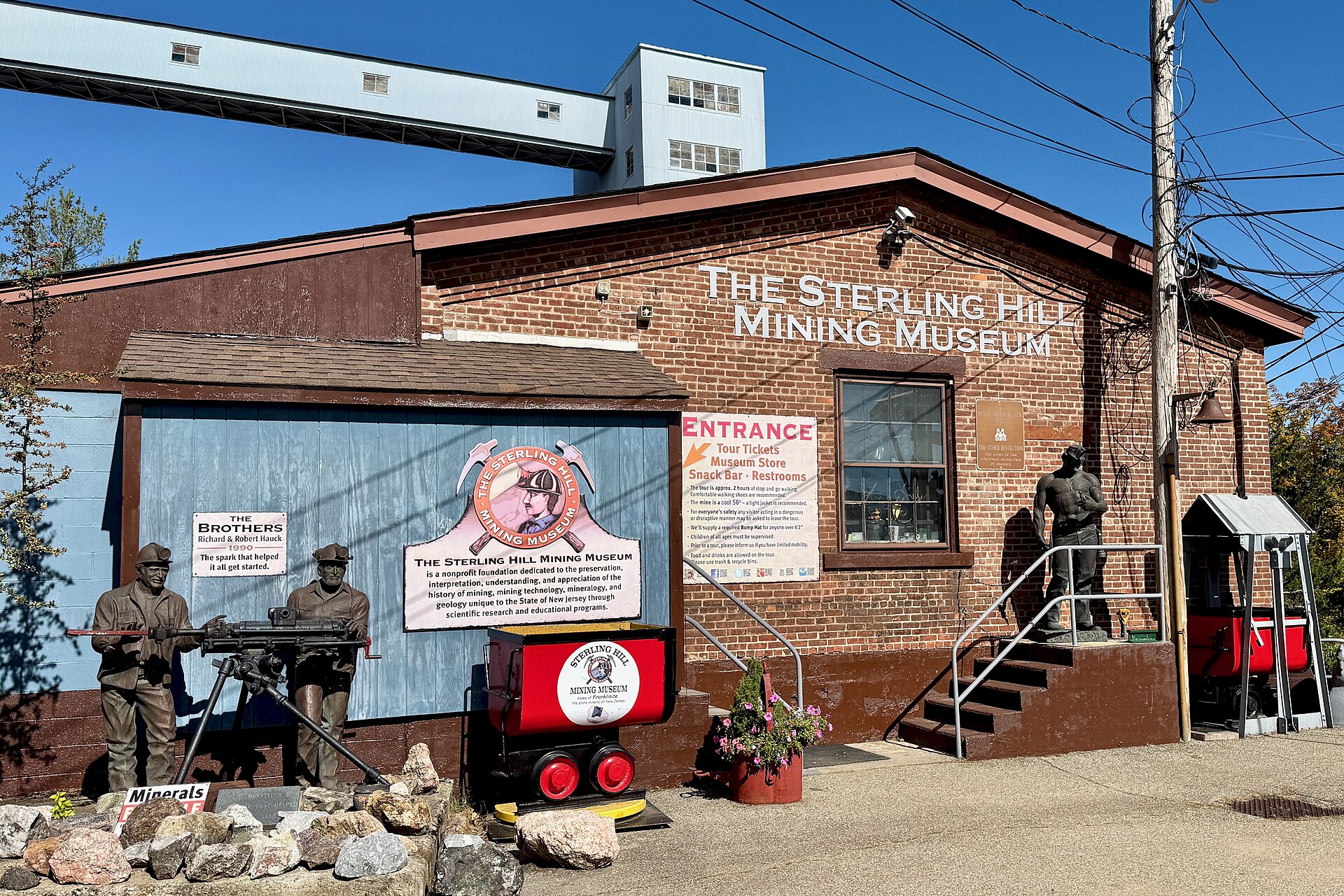 The former mine superintendent's office at the Sterling Hill mine site in Ogdensburg, New Jersey